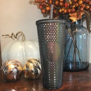 Starbucks Black Iridescent Studded “Black Bling”